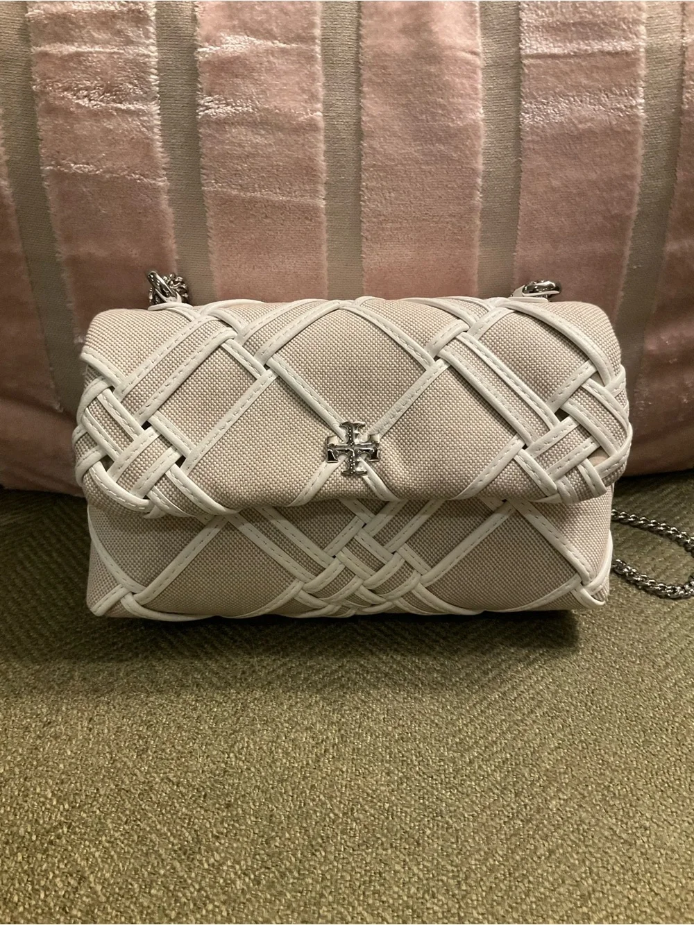 Tory Burch Mini Kira Canvas Crossbody Bag